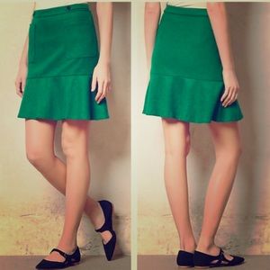 Maeve Anthropologie Green Mermaid Skirt